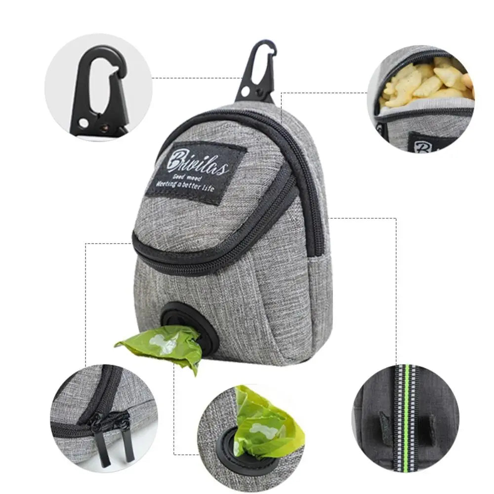 Portable Treat And Poop Bag Dispenser For Dog Training