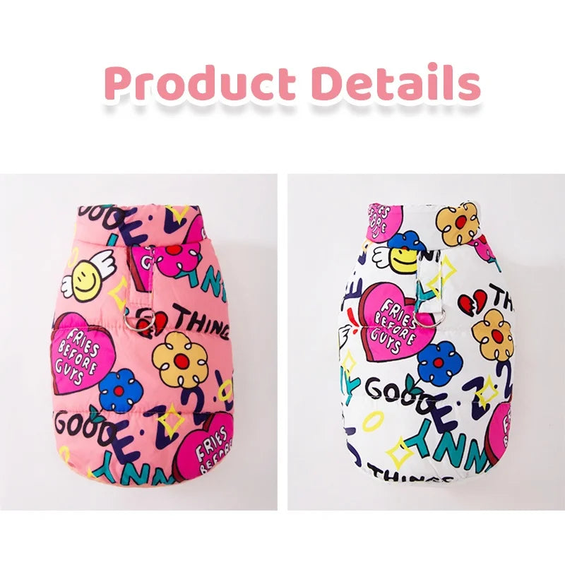 Cute Print Pet Jacket