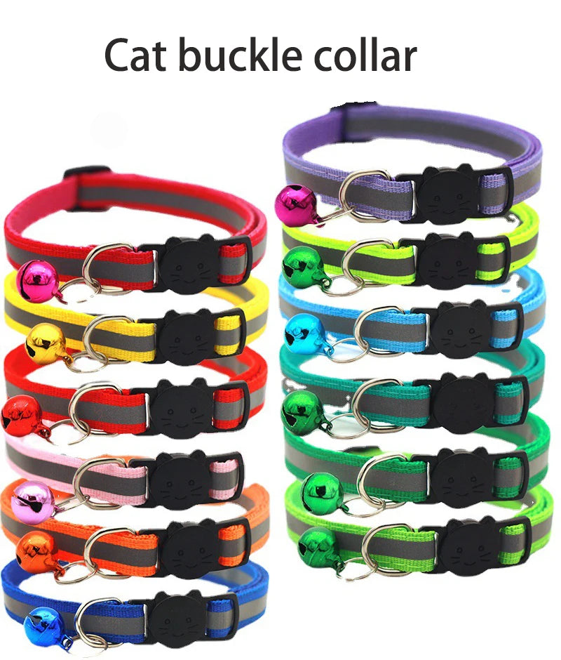 Reflective Breakaway Cat & Dog Collar with Bell