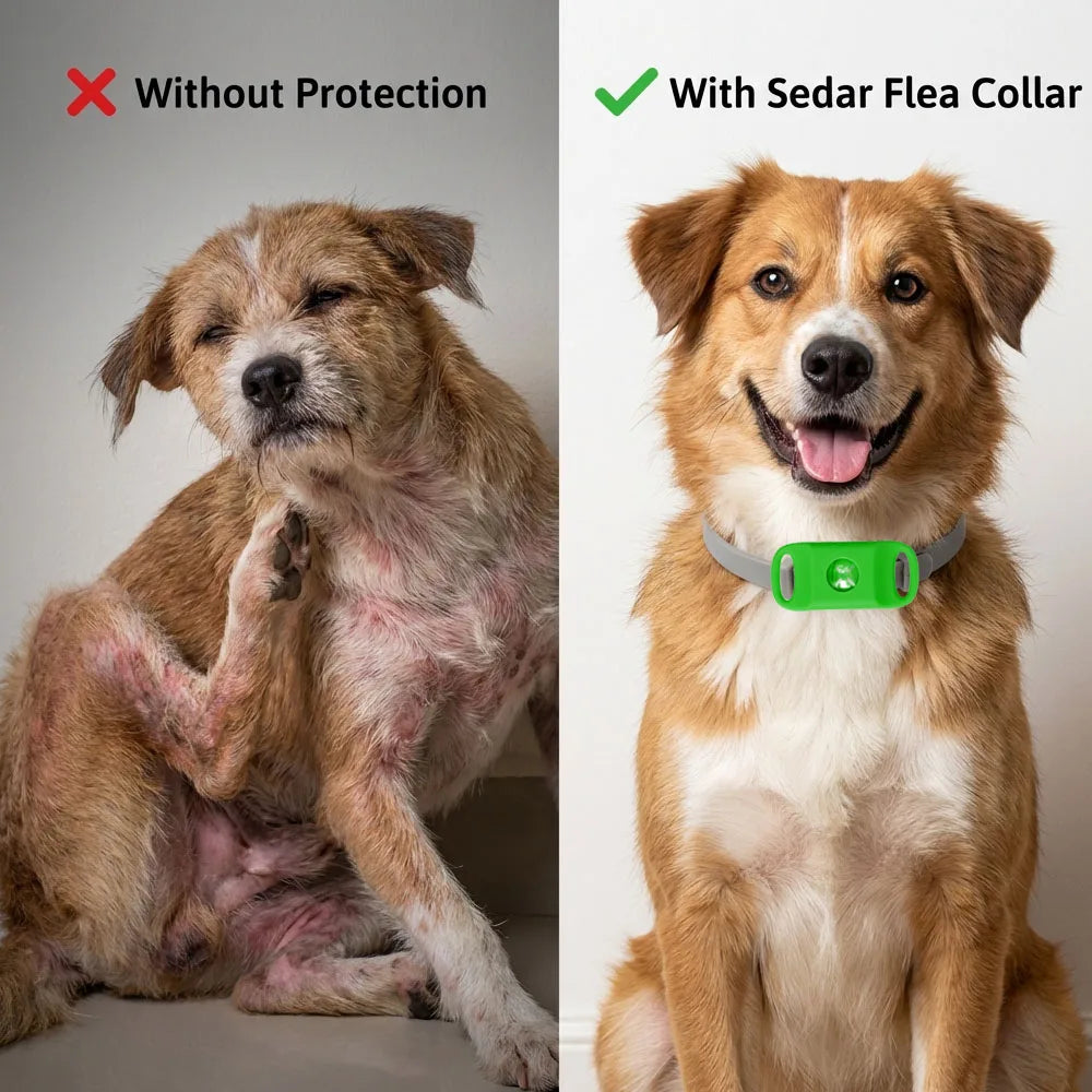 Natural Flea & Tick Protection Collar with Essential Oils