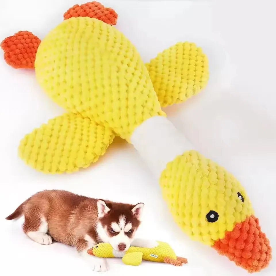 Honk Honk – Plush Goose Squeaky Crinkle Toy for Dogs