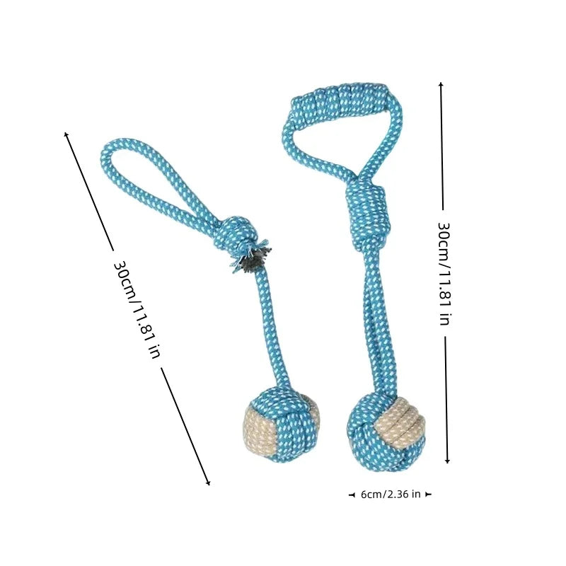 Rope & Roll – Cotton Rope Ball Chew & Dental Toy for Dogs