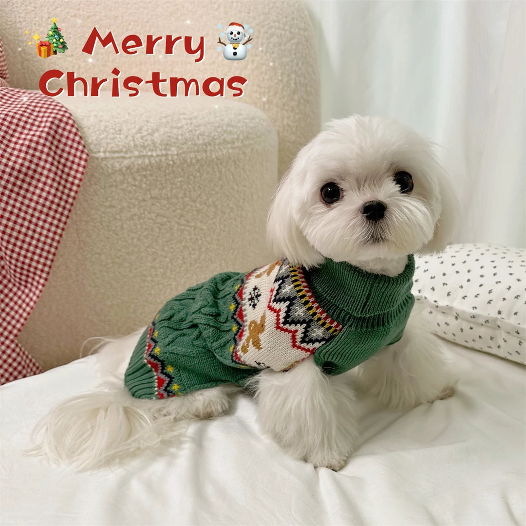 Knitted Christmas Sweaters  For Dogs & Cats