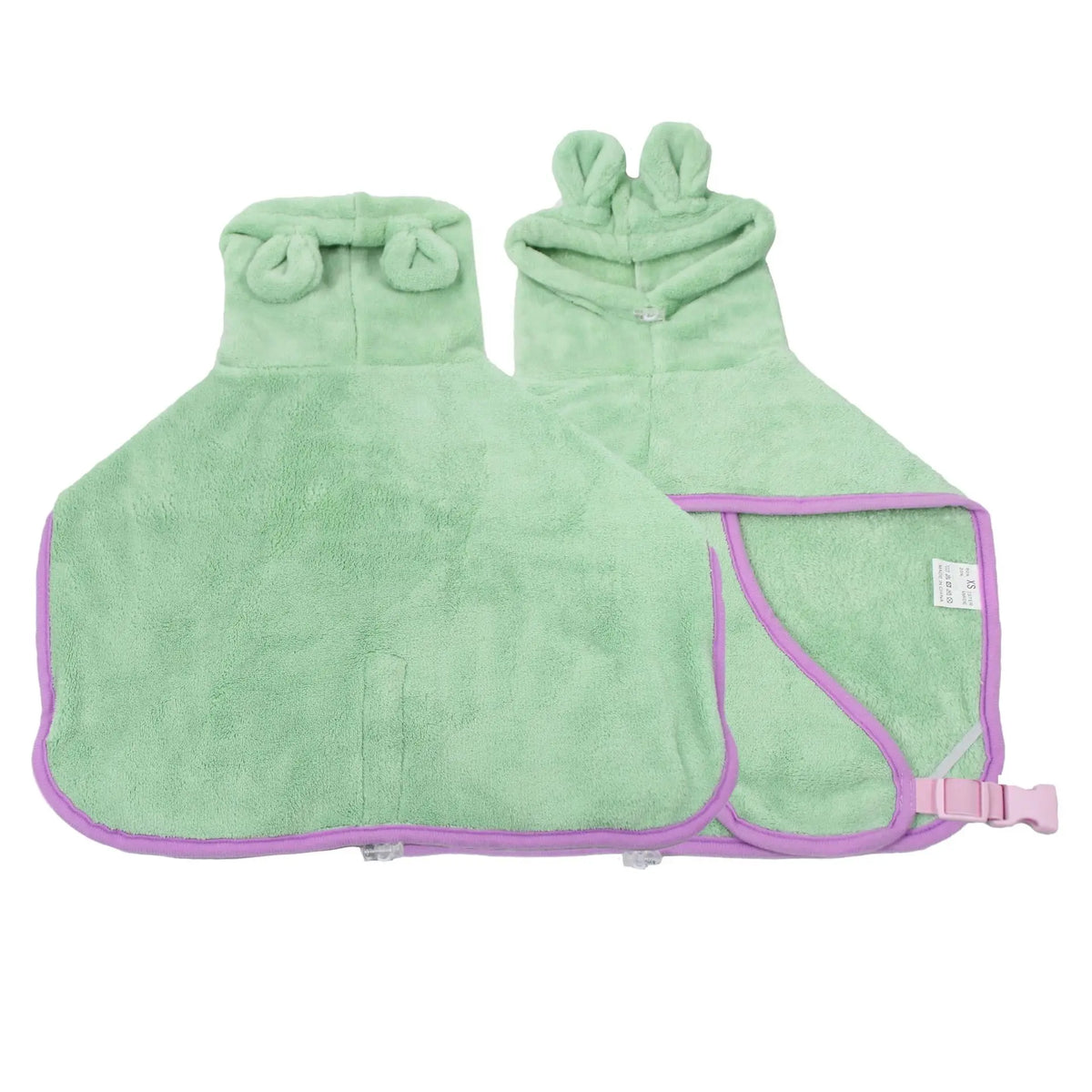 Super Absorbent Hooded Pet Bathrobe for Dogs & Cats