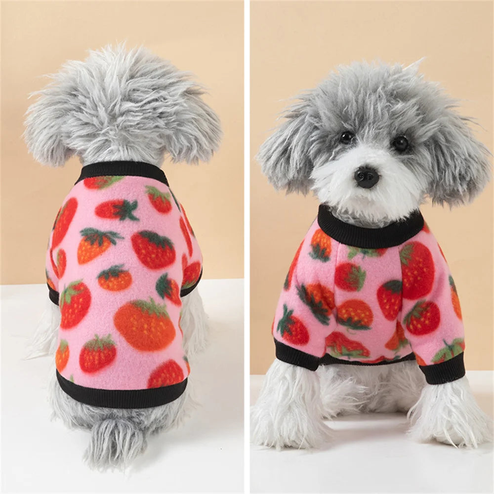 Warm Fleece Pullover Pet Sweaters