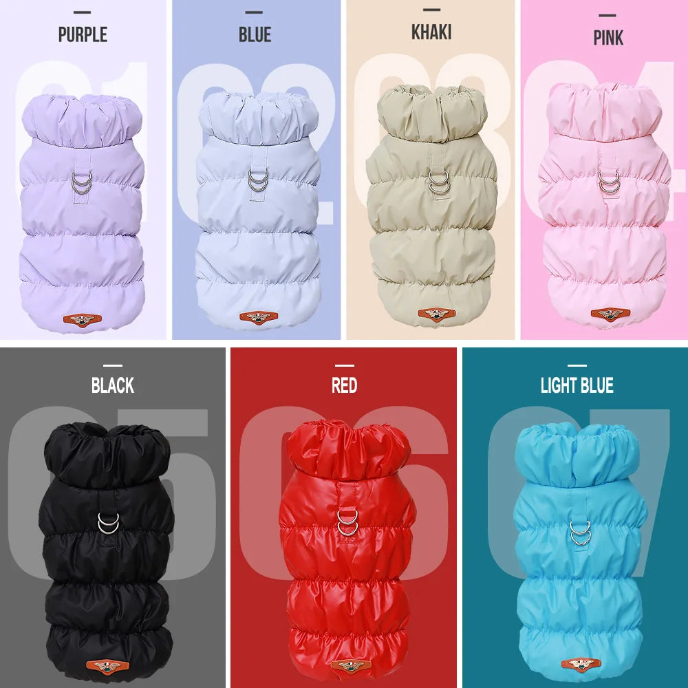 Soft Padded Winter Coat & Vest for Small Dogs & Cats