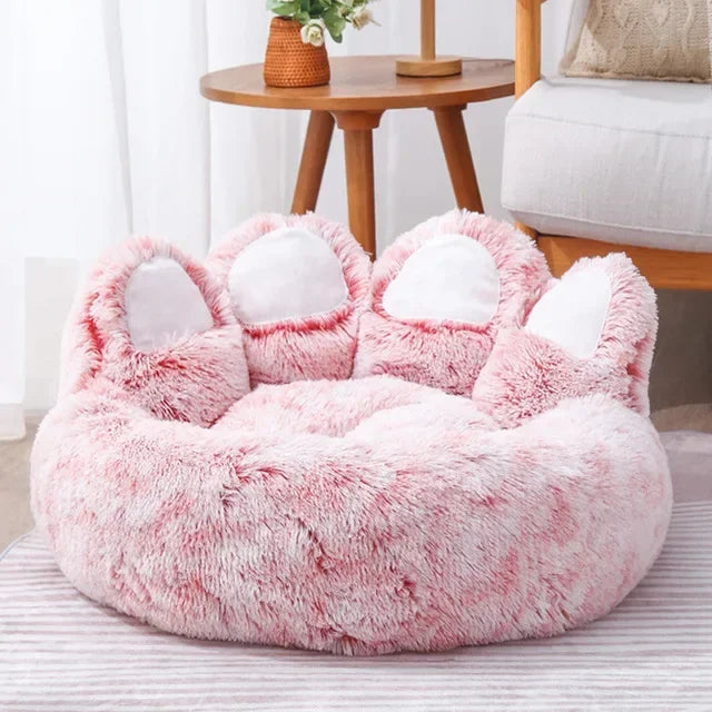Adorable Paw Print Cushioned Beds For Dogs