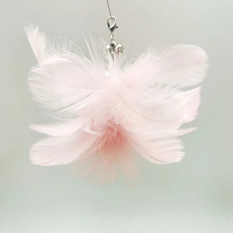 Feather Cat Wand with Bell & Suction Cup