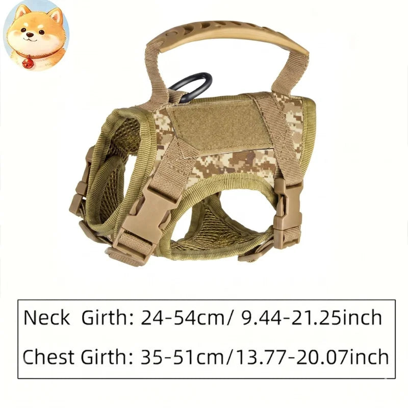 Breathable Tactical Harness Vest With Retractable Leash