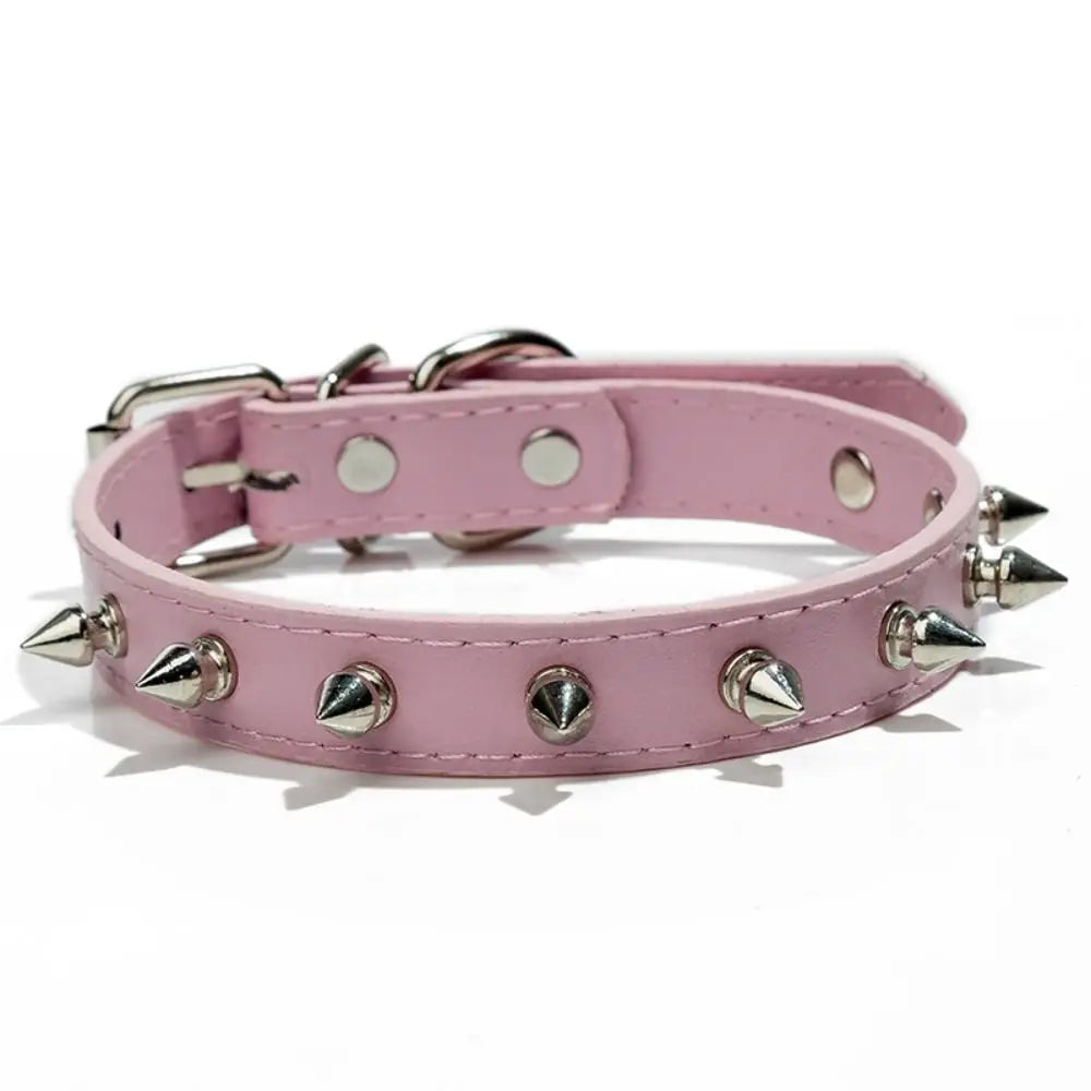Cool Colorful Adjustable Spiked Studded Collars