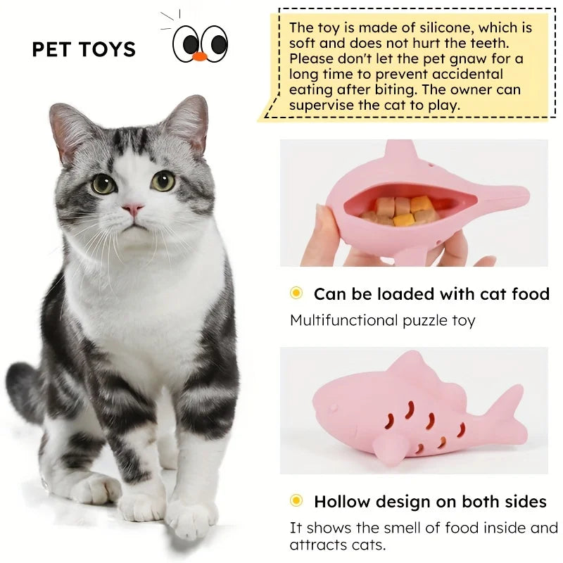 Nibble & Snack – Silicone Interactive Chew Toy for Cats & Dogs