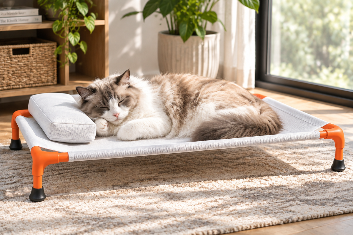Cat on Pet Cot