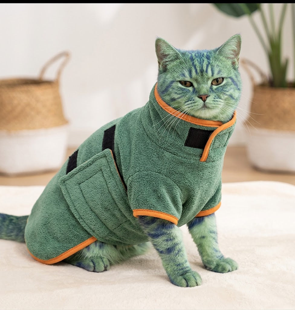 Absorbent Quick-Dry Pet Bathrobe Towel